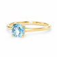 Lina, a Round cut Aquamarine Ring - Victoria's Jewellery