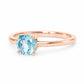 Lina, a Round cut Aquamarine Ring - Victoria's Jewellery
