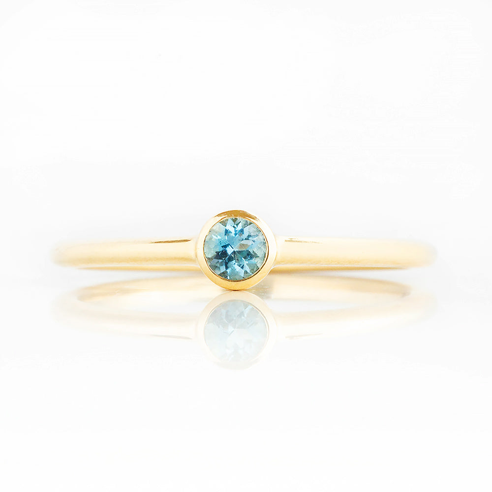 Kylie, an Aquamarine Promise Ring