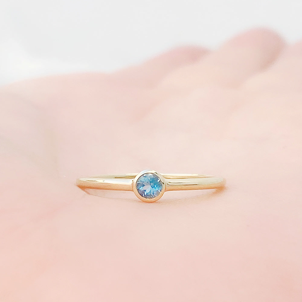 Kylie, an Aquamarine Promise Ring