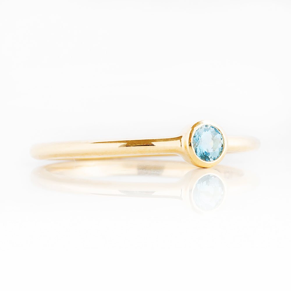 Kylie, an Aquamarine Promise Ring