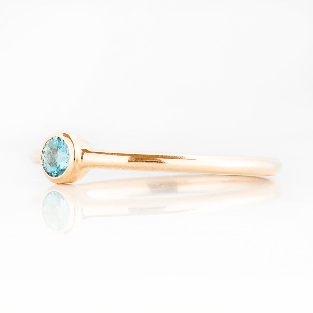 Kylie, an Aquamarine Promise Ring