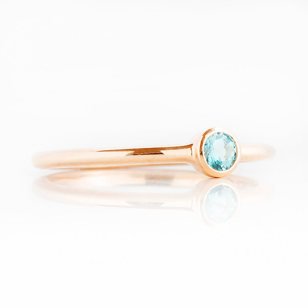 Kylie, an Aquamarine Promise Ring