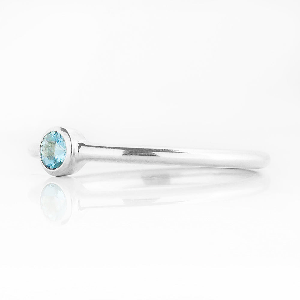 Kylie, an Aquamarine Promise Ring