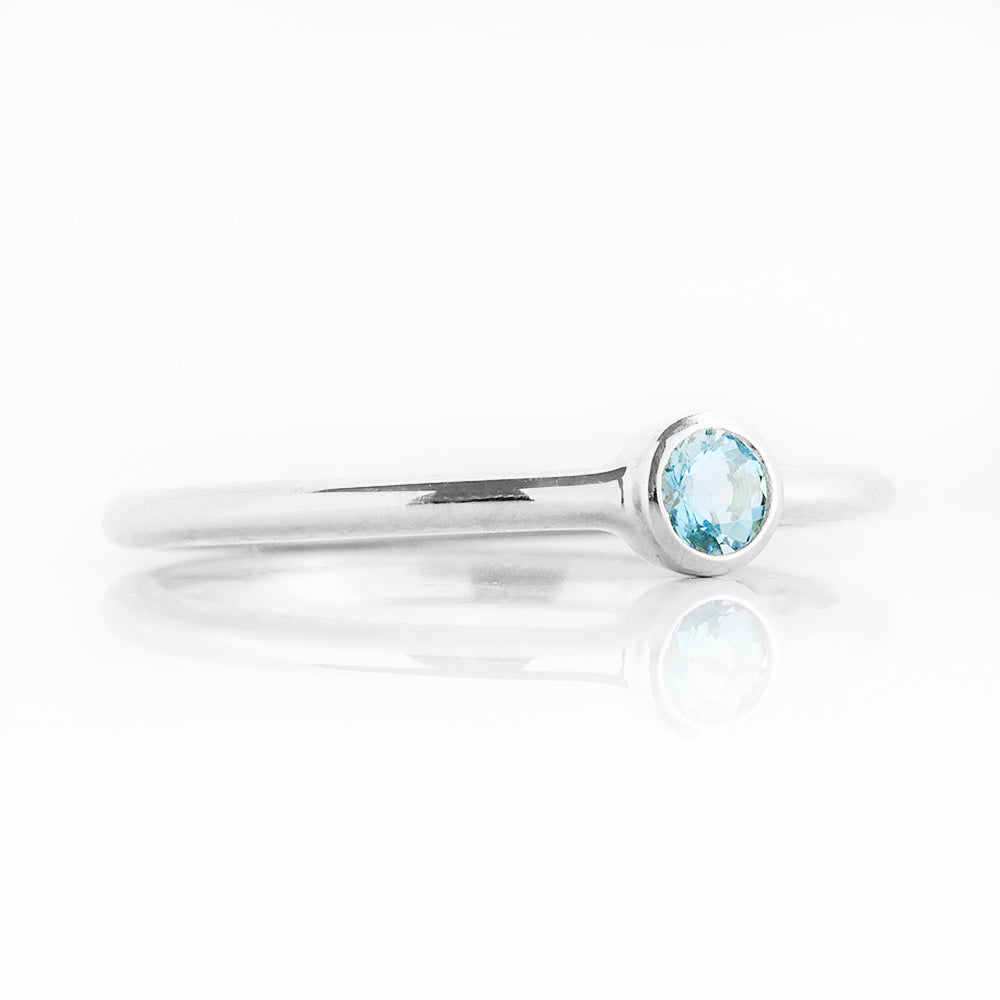 Kylie, an Aquamarine Promise Ring