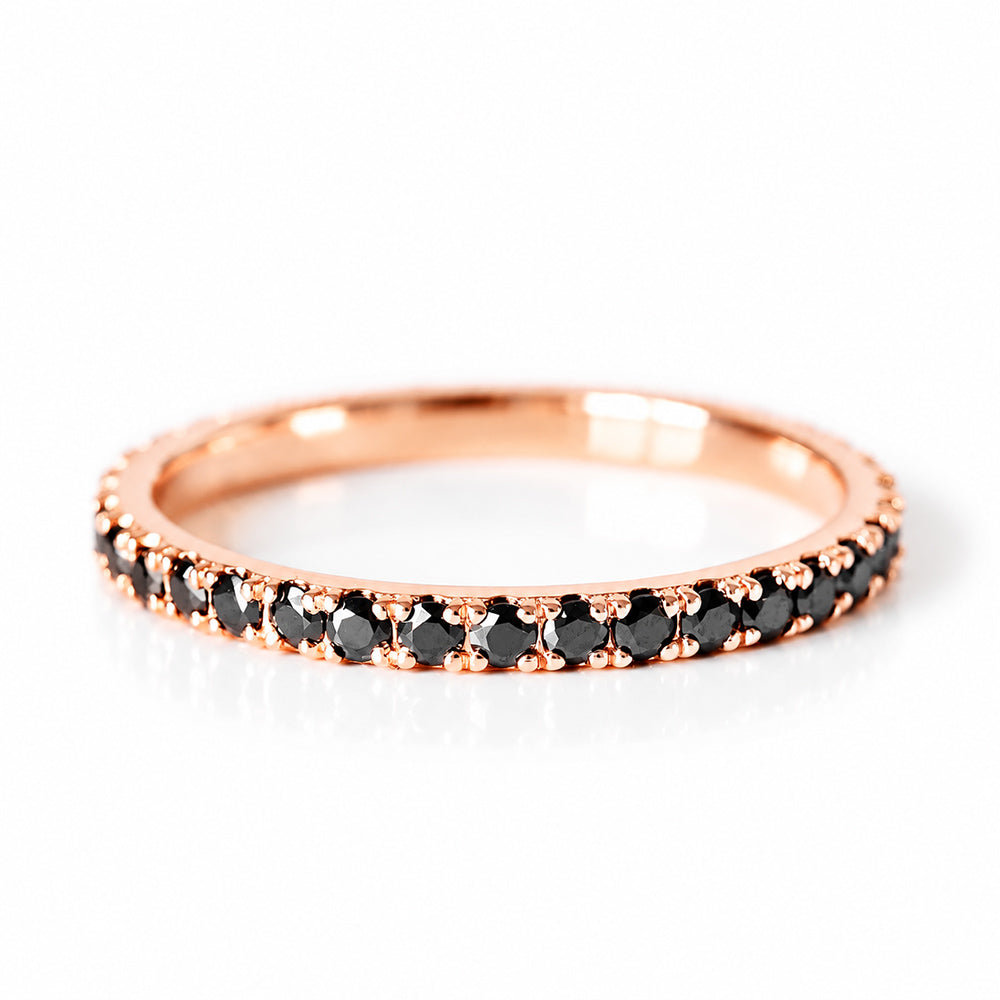 Black Diamond Full Eternity Ring - Victoria's Jewellery