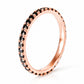 Black Diamond Full Eternity Ring - Victoria's Jewellery