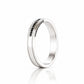 Edward, Black Diamond Mens Wedding Ring
