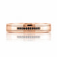Edward, Black Diamond Mens Wedding Ring