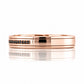 Edward, Black Diamond Mens Wedding Ring