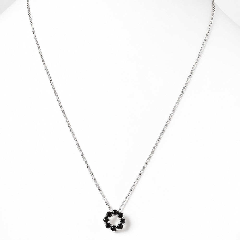 Circle of Life Necklace - Black Spinel