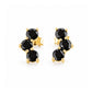 Laurel, Black Spinel Stud Earring - Victoria's Jewellery