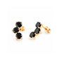 Laurel, Black Spinel Stud Earring - Victoria's Jewellery