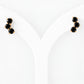 Laurel, Black Spinel Stud Earring - Victoria's Jewellery
