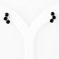 Laurel, Black Spinel Stud Earring - Victoria's Jewellery