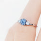 Ava, Blue Lab Diamond Trilogy Ring