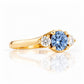 Ava, Blue Lab Diamond Trilogy Ring