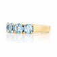 Celine, Aquamarine Half Eternity Ring - Victoria's Jewellery