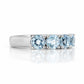 Celine, Aquamarine Half Eternity Ring - Victoria's Jewellery