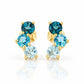 Laurel, a Blue Topaz Rainbow Stud Earring - Victoria's Jewellery