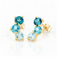 Laurel, a Blue Topaz Rainbow Stud Earring - Victoria's Jewellery