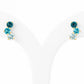 Laurel, a Blue Topaz Rainbow Stud Earring - Victoria's Jewellery