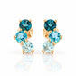 Laurel, a Blue Topaz Rainbow Stud Earring - Victoria's Jewellery