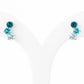 Laurel, a Blue Topaz Rainbow Stud Earring - Victoria's Jewellery