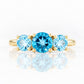 Aria, a Topaz Trilogy Ring - Victoria's Jewellery