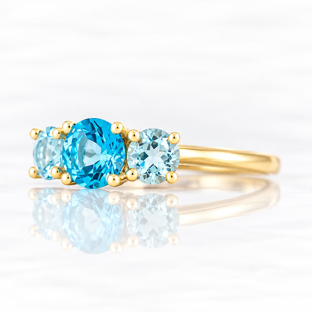 Aria, a Topaz Trilogy Ring - Victoria's Jewellery