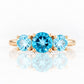 Aria, a Topaz Trilogy Ring - Victoria's Jewellery