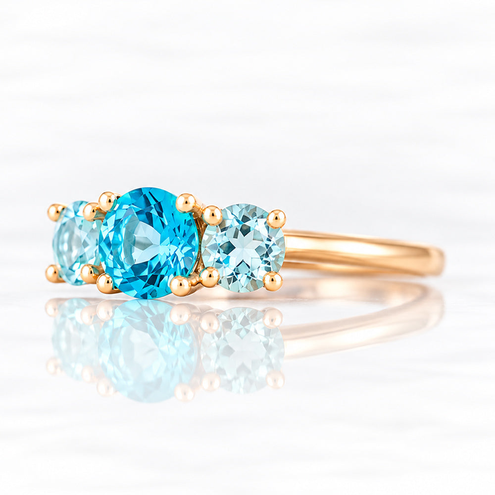 Aria, a Topaz Trilogy Ring - Victoria's Jewellery