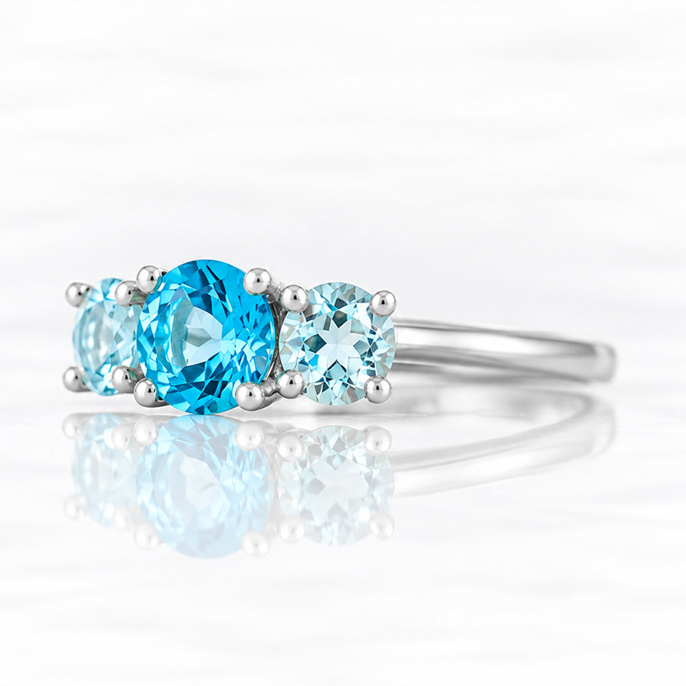 Aria, a Topaz Trilogy Ring - Victoria's Jewellery