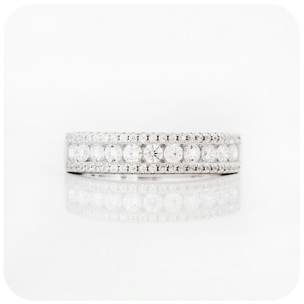 Sofia, a Diamond Half Eternity Ring