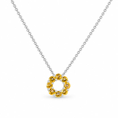 Circle of Life Necklace - Citrine - Victoria's Jewellery