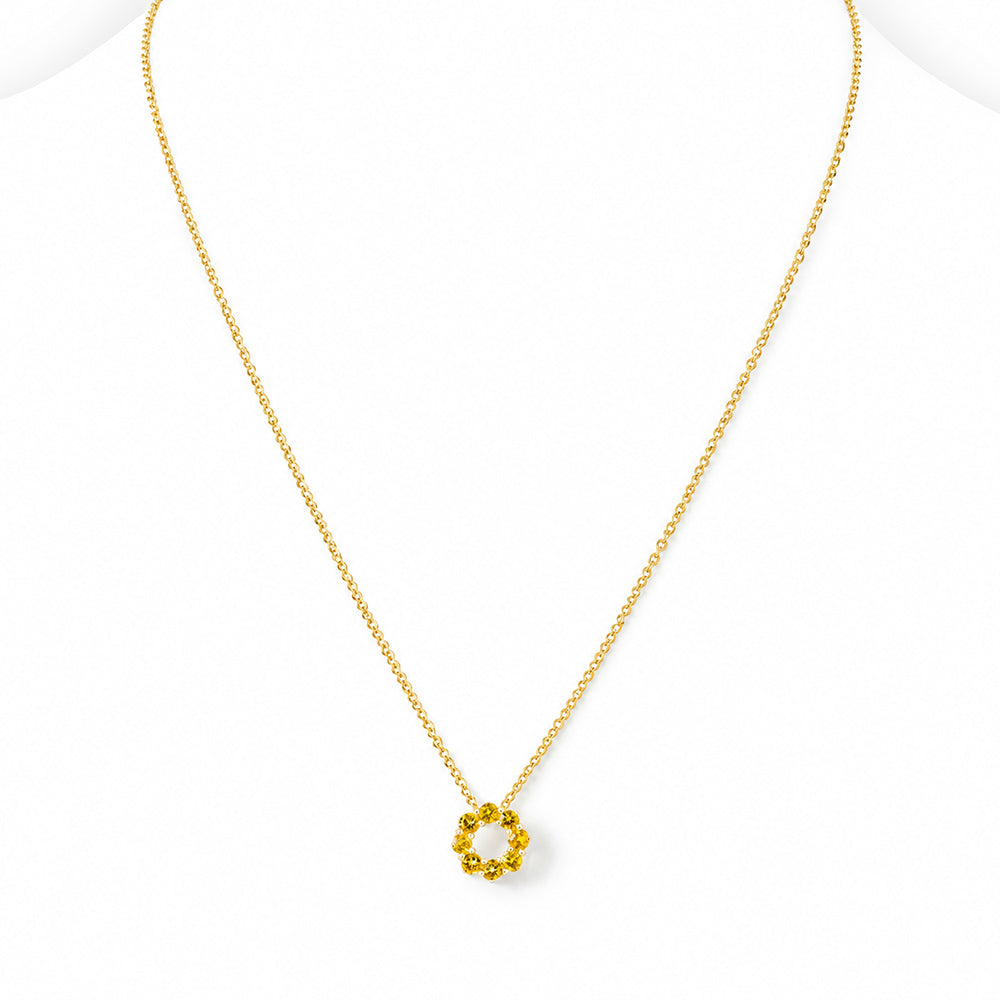 Circle of Life Necklace - Citrine - Victoria's Jewellery