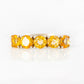 Round cut Citrine half eternity ring - Victoria's Jewellery