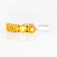Round cut Citrine half eternity ring - Victoria's Jewellery