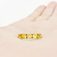 Round cut Citrine half eternity ring - Victoria's Jewellery