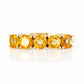 Annie, a Citrine Half Eternity Ring - Victoria's Jewellery