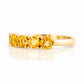 Annie, a Citrine Half Eternity Ring - Victoria's Jewellery
