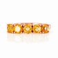 Annie, a Citrine Half Eternity Ring - Victoria's Jewellery