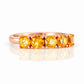 Annie, a Citrine Half Eternity Ring - Victoria's Jewellery