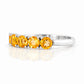 Annie, a Citrine Half Eternity Ring - Victoria's Jewellery
