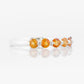 Ellie, a Citrine Six Stone Half Eternity Ring