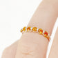 Ellie, a Citrine Six Stone Half Eternity Ring