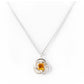 Freyja, a round cut Citrine Pendant