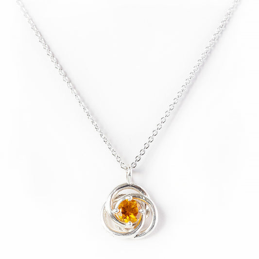 Freyja, Citrine Pendant - Victoria's Jewellery