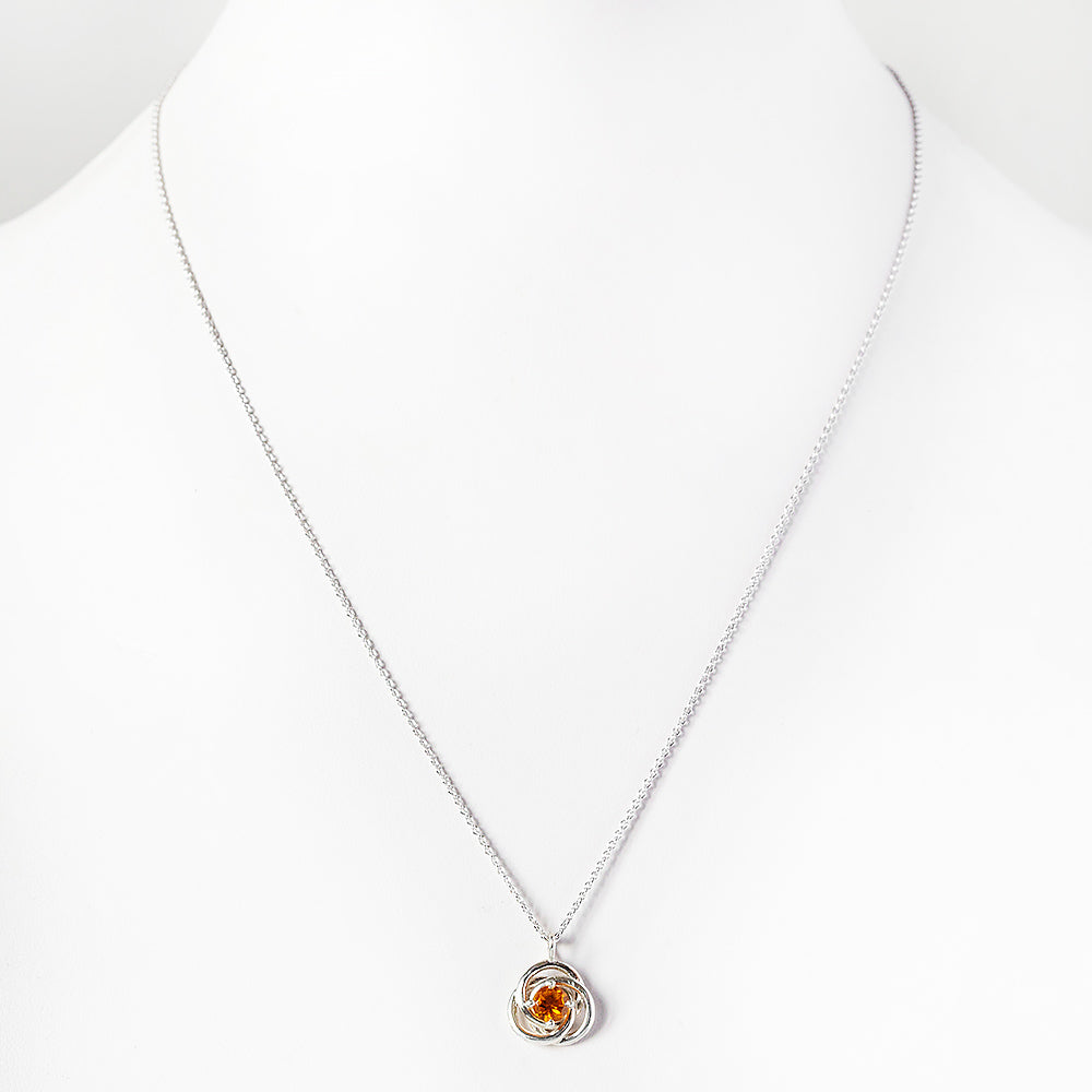 Freyja, Citrine Pendant - Victoria's Jewellery