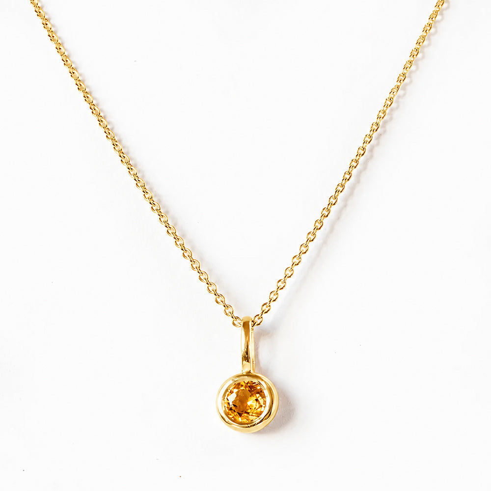 Lexi, Citrine Pendant